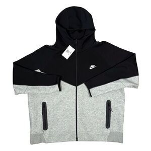 Nike Tech Fleece Full Zip Hoodie Black/Grey Mens Sz 3XL FB7921-064 New With Tags
